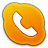 Skype Phone Orange Icon 48x48 png